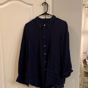 Lilly Pulitzer Women’s Deep Blue Casual Shirt
